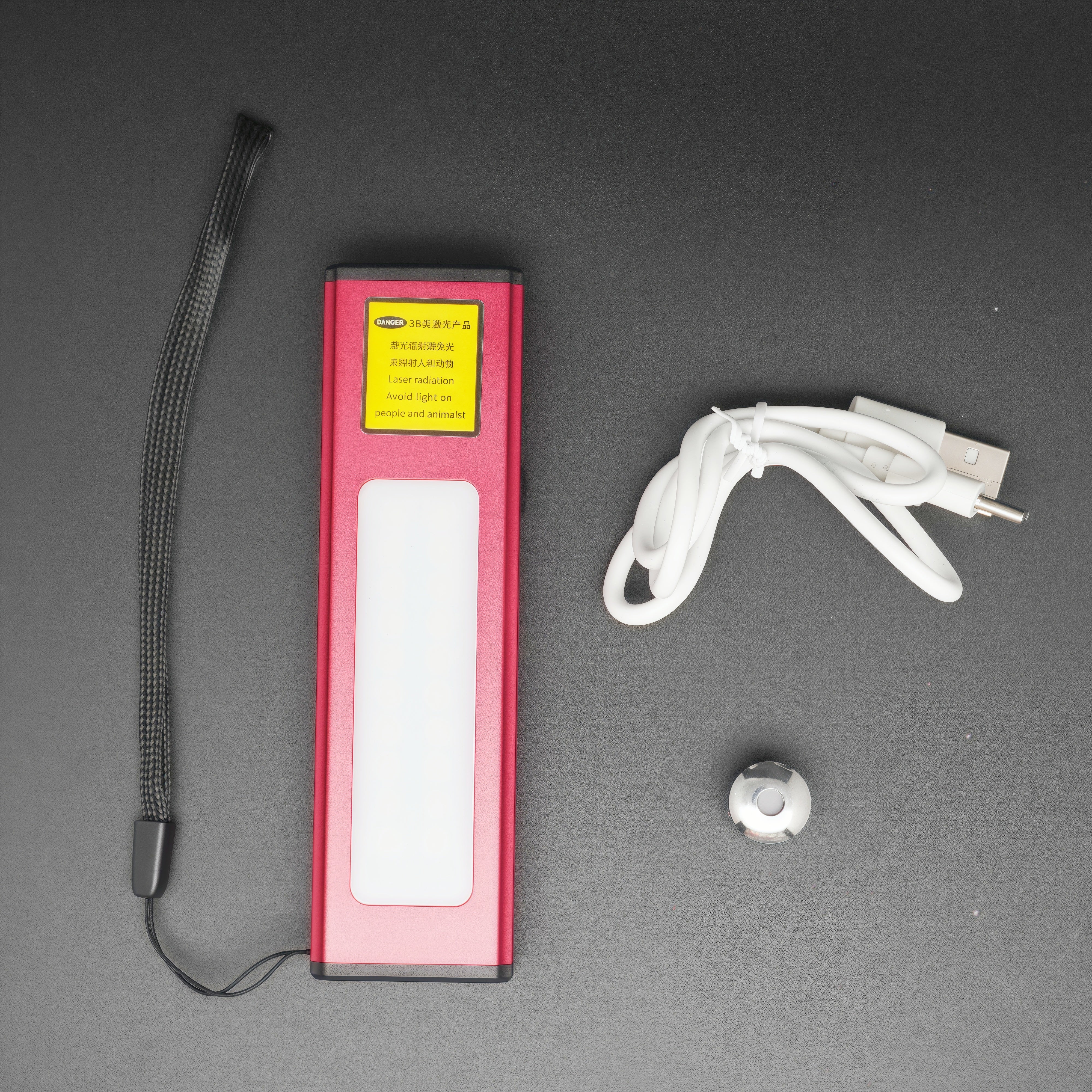 NovaForge Silver Body 520nm 50mW Green High Powered Laser Pointer