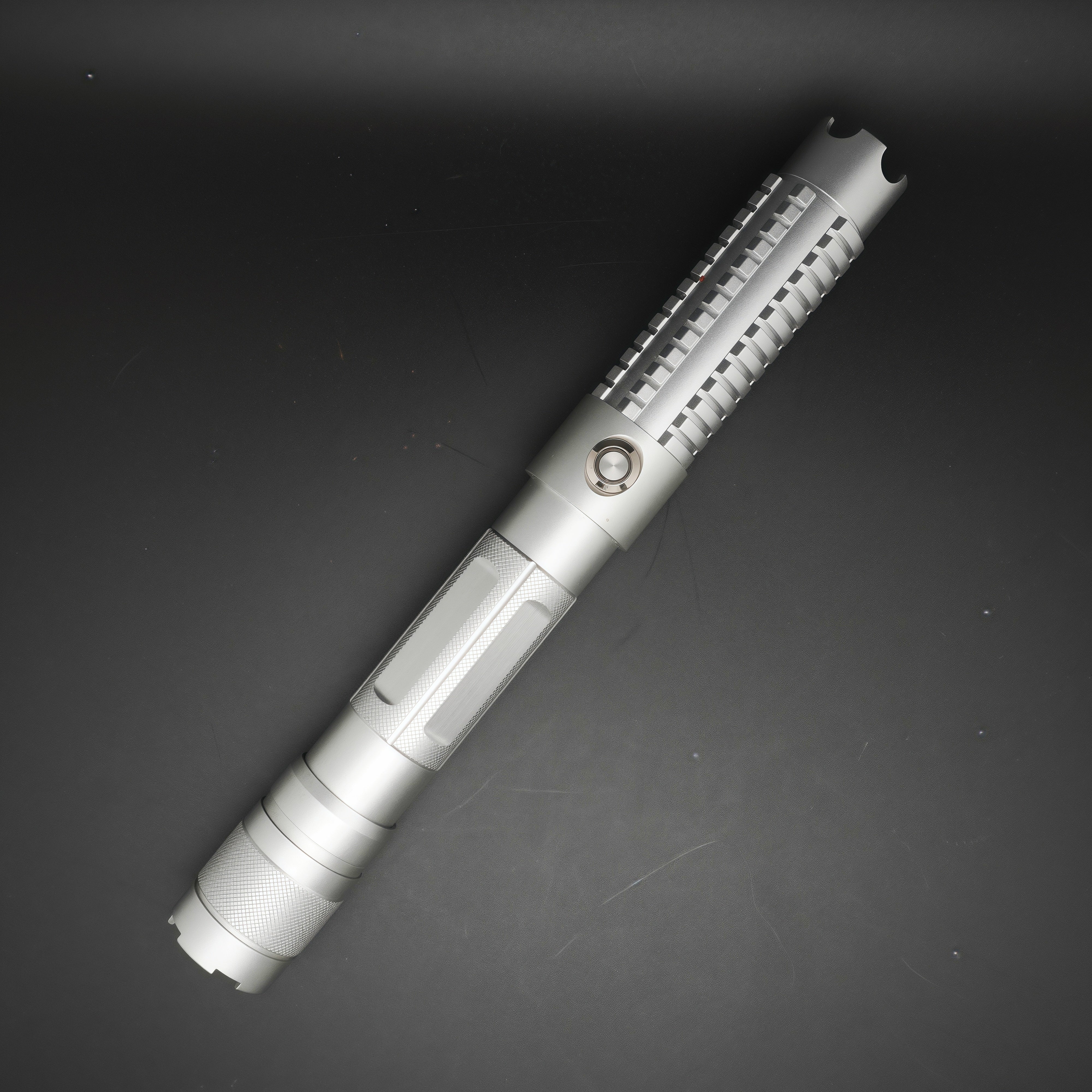 VulcanRay Silver Body Powerful Blue Laser Pointer Burning Laser Compatible with Laser 301