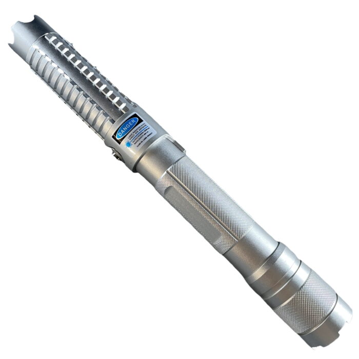 7.5W 450nm 5 in 1 Burning High Power Blue Laser pointer kits Silver - Image 1