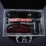 FR-810X 3000mW 450nm Gatling Burning High Power Blue Laser Pointer Kits Black - Image 2