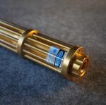FR-810X 3000mW 450nm Gatling Burning High Power Blue Laser Pointer Kits Gold - Image 8