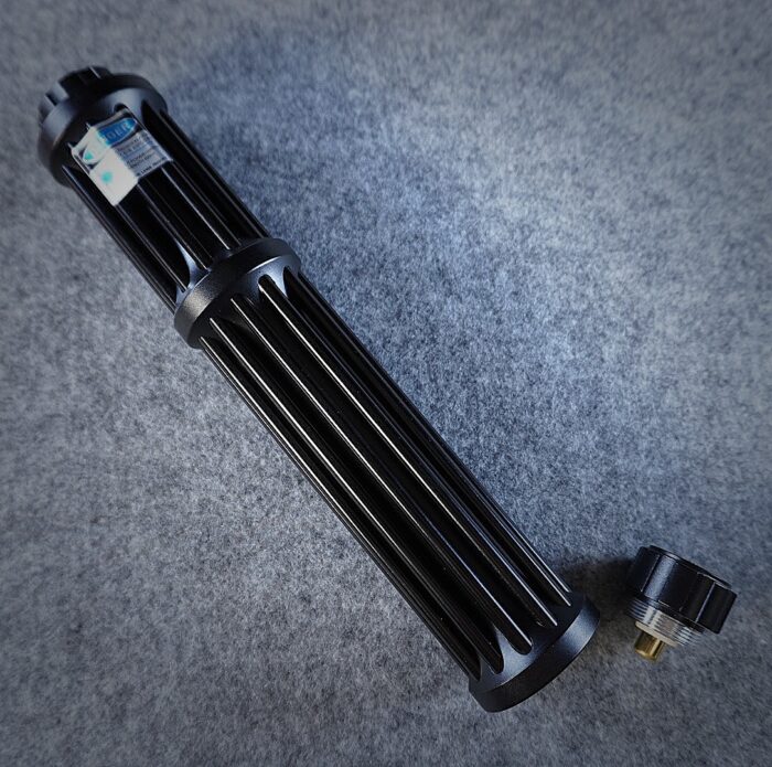 FR-810X 3000mW 450nm Gatling Burning High Power Blue Laser Pointer Kits Black - Image 4