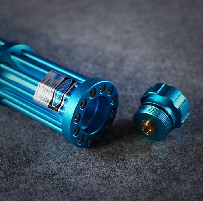 FR-810X 3000mW 450nm Gatling Burning High Power Blue Laser Pointer Kits Blue - Image 9