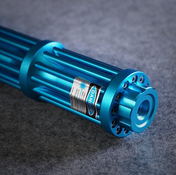 FR-810X 3000mW 450nm Gatling Burning High Power Blue Laser Pointer Kits Blue - Image 7