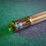 FR-810X 1000mW 520nm Gatling Burning High Power Green Laser Pointer Kits Gold - Image 4