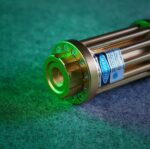 FR-810X 1000mW 520nm Gatling Burning High Power Green Laser Pointer Kits Gold - Image 3