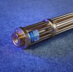 FR-810X 3000mW 450nm Gatling Burning High Power Blue Laser Pointer Kits Gold - Image 4