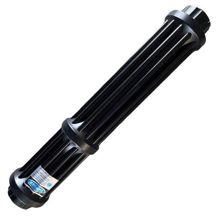 FR-810X 3000mW 450nm Gatling Burning High Power Blue Laser Pointer Kits Black - Image 1