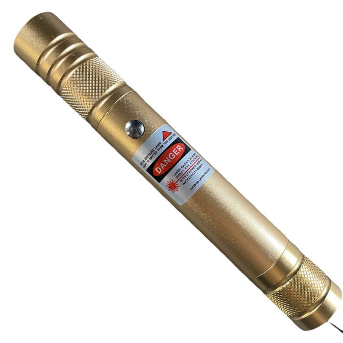 100mW 650nm USB Rechargeable Red Laser Pointer Beam Light Single-point Yellow - Image 1