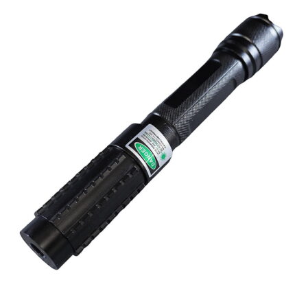 500mW 520nm 0889LGF Green Beam Light Separate Crystal Laser Pointer Pen Kit Black