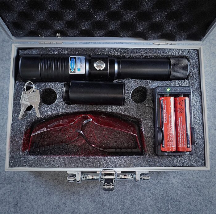 FR-960 Separated Style High Power 3000mw 450nm Blue Light Alloy Laser Pointer - Image 5