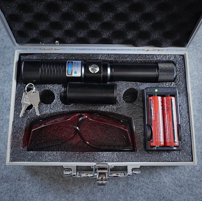 FR-960 Separated Style High Power 3000mw 450nm Blue Light Alloy Laser Pointer - Image 4