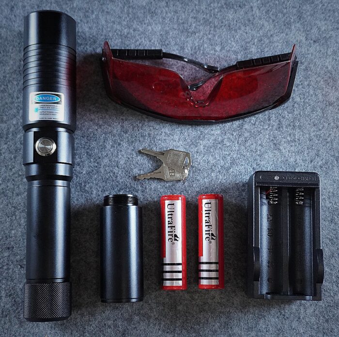 FR-960 Separated Style High Power 3000mw 450nm Blue Light Alloy Laser Pointer - Image 6