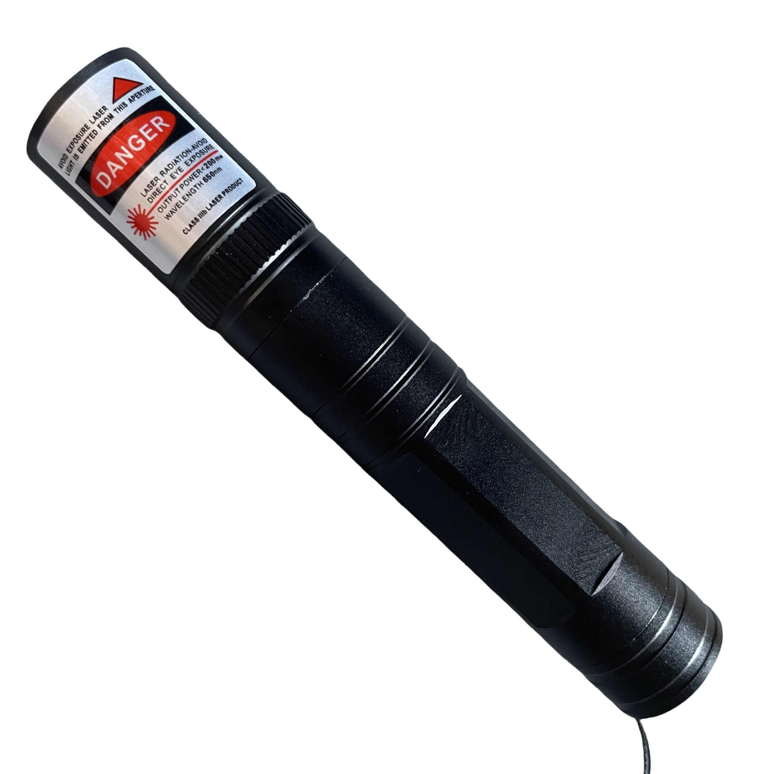 FR-850 200mW Red  Flashlight Style Red Violet Laser Pointer Black - Image 1