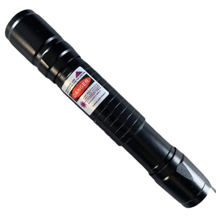 FR-900V 100mW Extension-Type Focus Purple Dot Laser Pointer Pen with 18650 Rechargeable Battery Black