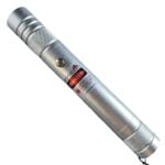 50mW 532nm Rechargeable Green Laser Pointer Beam Light Single-point Silver