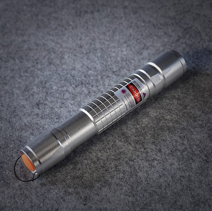 FR-900 50-80mW Extension-Type Focus Green Dot Laser Pointer Pen with 18650 Rechargeable Battery Silver - Image 5