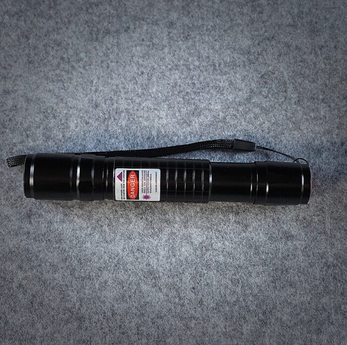 FR-900B 1000mW Extension-Type Focus Blue Dot Laser Pointer Pen with 18650 Rechargeable Battery Black - Image 5