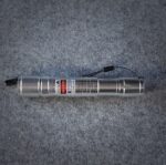 FR-900 50-80mW Extension-Type Focus Green Dot Laser Pointer Pen with 18650 Rechargeable Battery Silver - Image 4