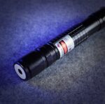 FR-900B 1000mW Extension-Type Focus Blue Dot Laser Pointer Pen with 18650 Rechargeable Battery Black - Image 4