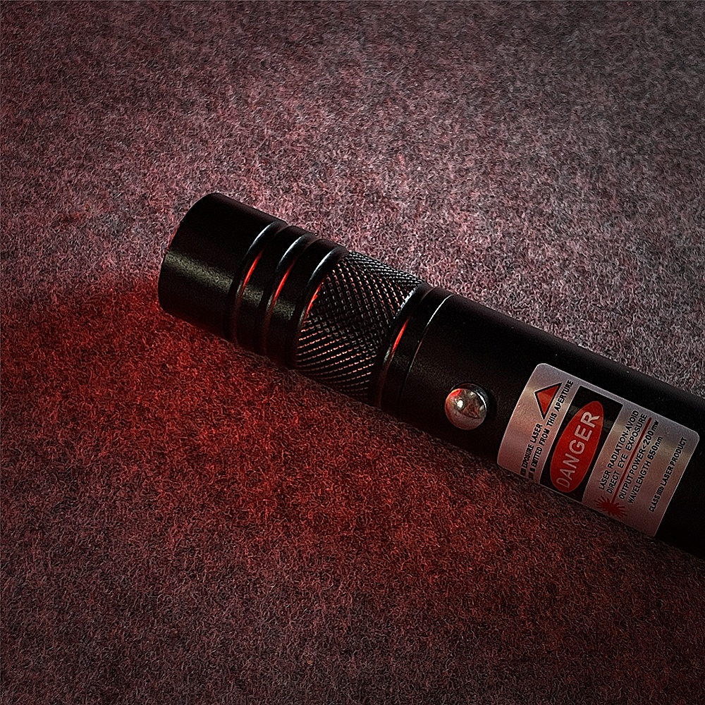 100mW 650nm Rechargeable Red Laser Pointer Beam Light Single-point Black - Image 6