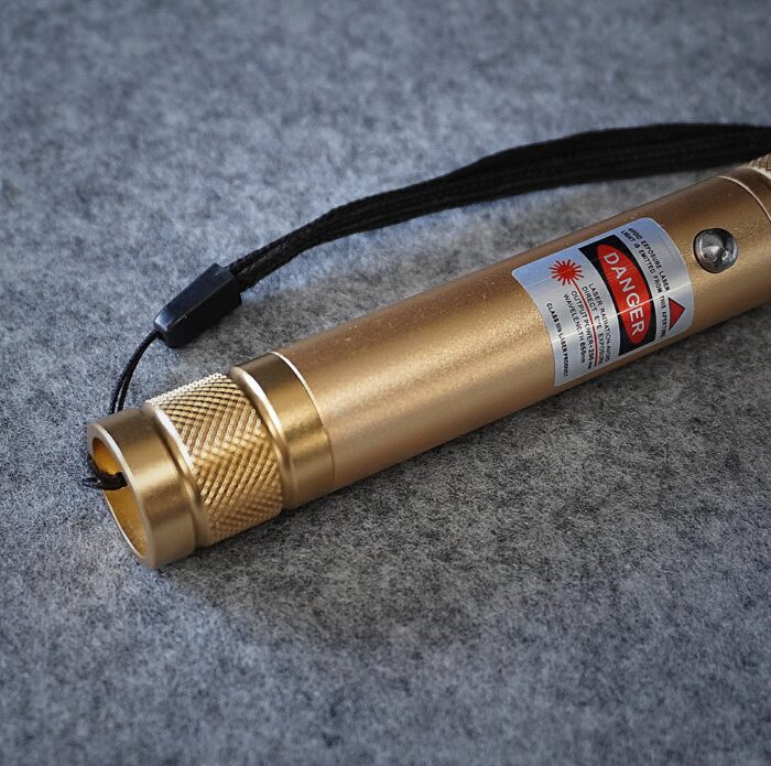 100mW 650nm USB Rechargeable Red Laser Pointer Beam Light Single-point Yellow - Image 5