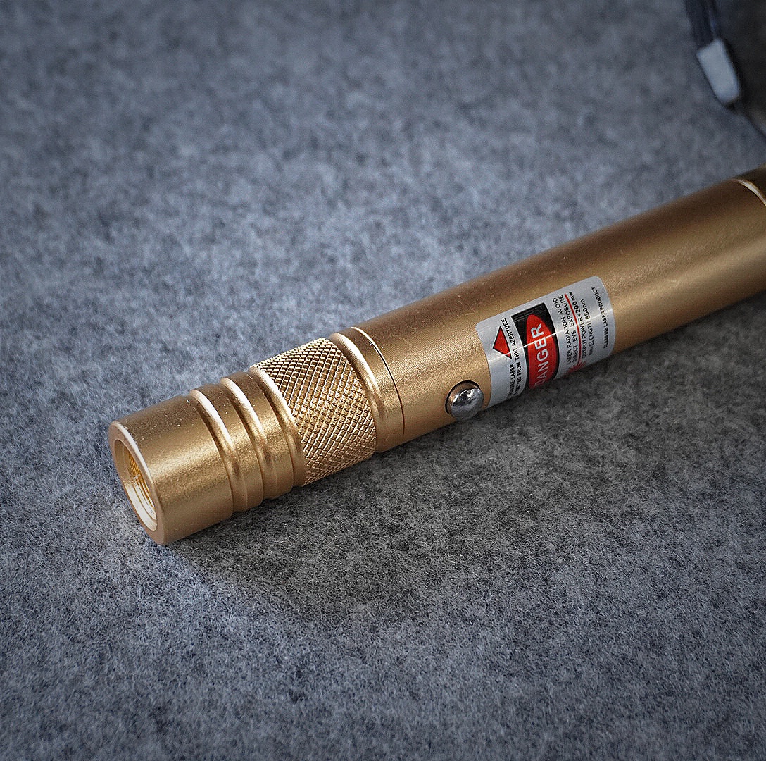 100mW 650nm USB Rechargeable Red Laser Pointer Beam Light Single-point Yellow - Image 4
