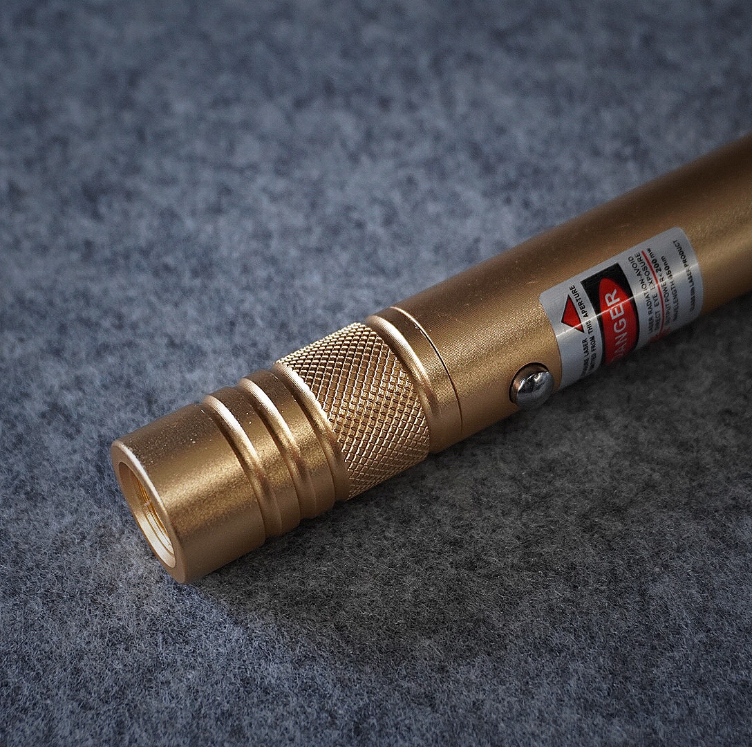 100mW 650nm USB Rechargeable Red Laser Pointer Beam Light Single-point Yellow - Image 2
