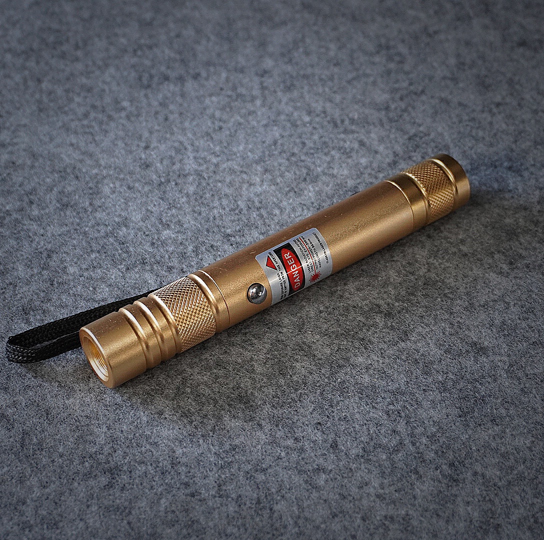 100mW 650nm USB Rechargeable Red Laser Pointer Beam Light Single-point Yellow - Image 3