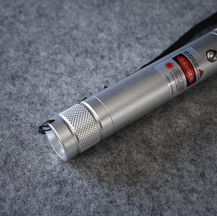 50mW 532nm Rechargeable Green Laser Pointer Beam Light Single-point Silver - Image 5