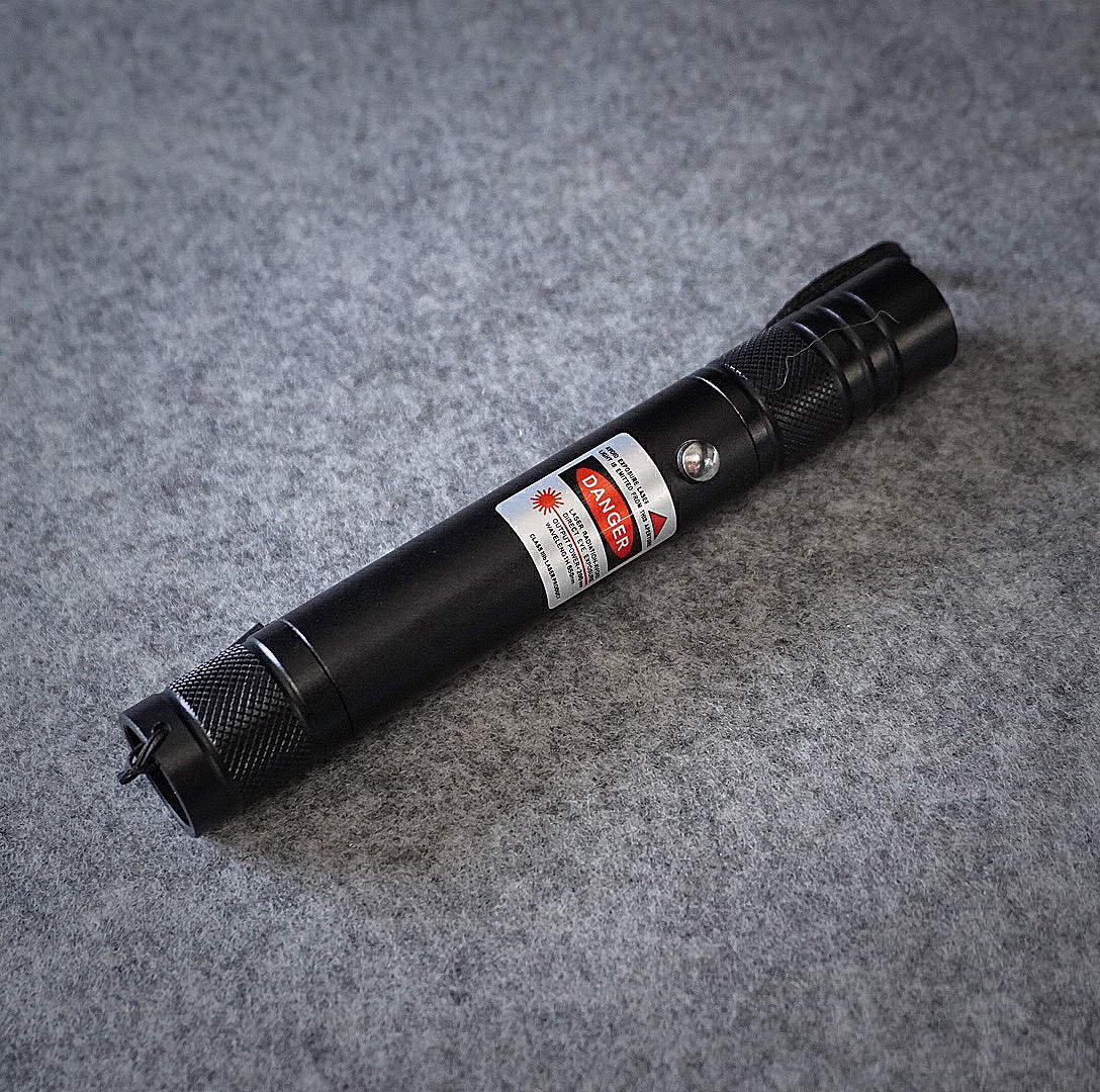100mW 650nm Rechargeable Red Laser Pointer Beam Light Single-point Black - Image 2