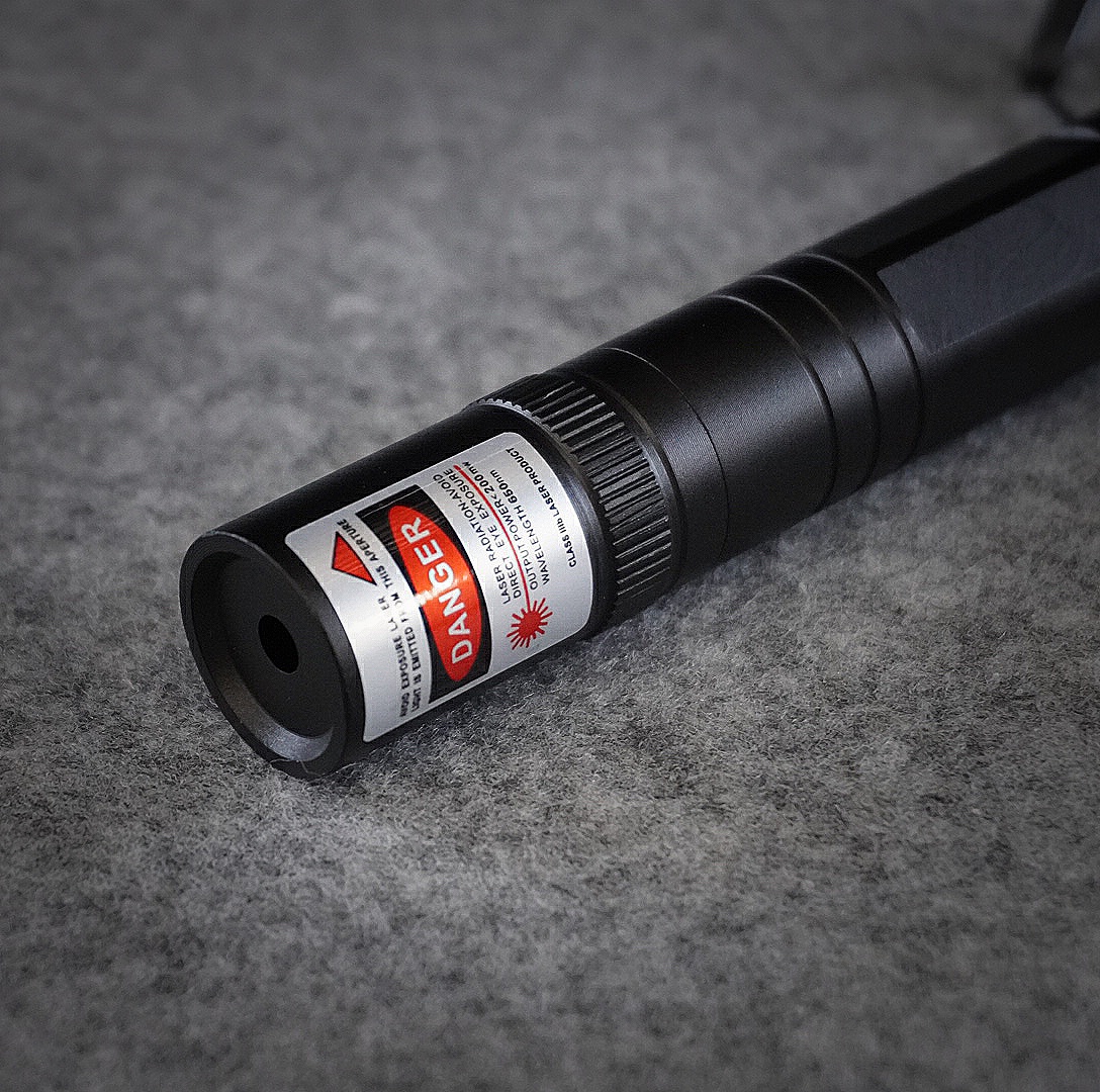 FR-850 200mW Red  Flashlight Style Red Violet Laser Pointer Black - Image 8