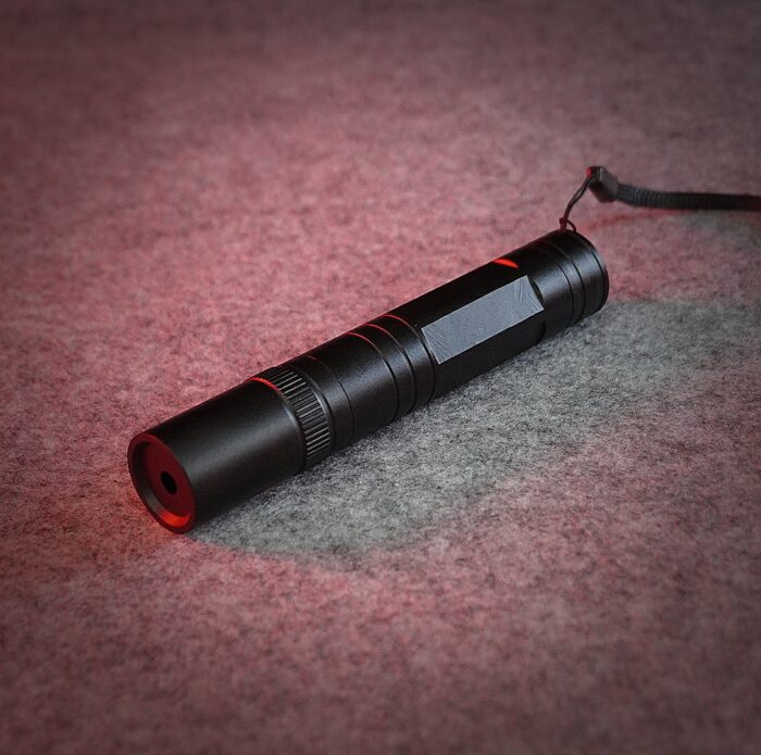 FR-850 200mW Red  Flashlight Style Red Violet Laser Pointer Black - Image 6