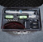 7.5W 450nm 5 in 1 Burning High Power Blue Laser pointer kits Silver - Image 2