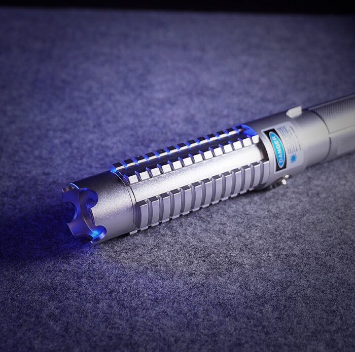 7.5W 450nm 5 in 1 Burning High Power Blue Laser pointer kits Silver - Image 5