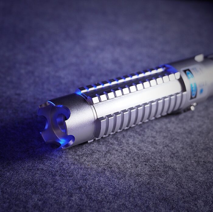 7.5W 450nm 5 in 1 Burning High Power Blue Laser pointer kits Silver - Image 4