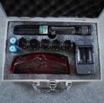 500mW 520nm 0889LGF Green Beam Light Separate Crystal Laser Pointer Pen Kit Black - Image 2