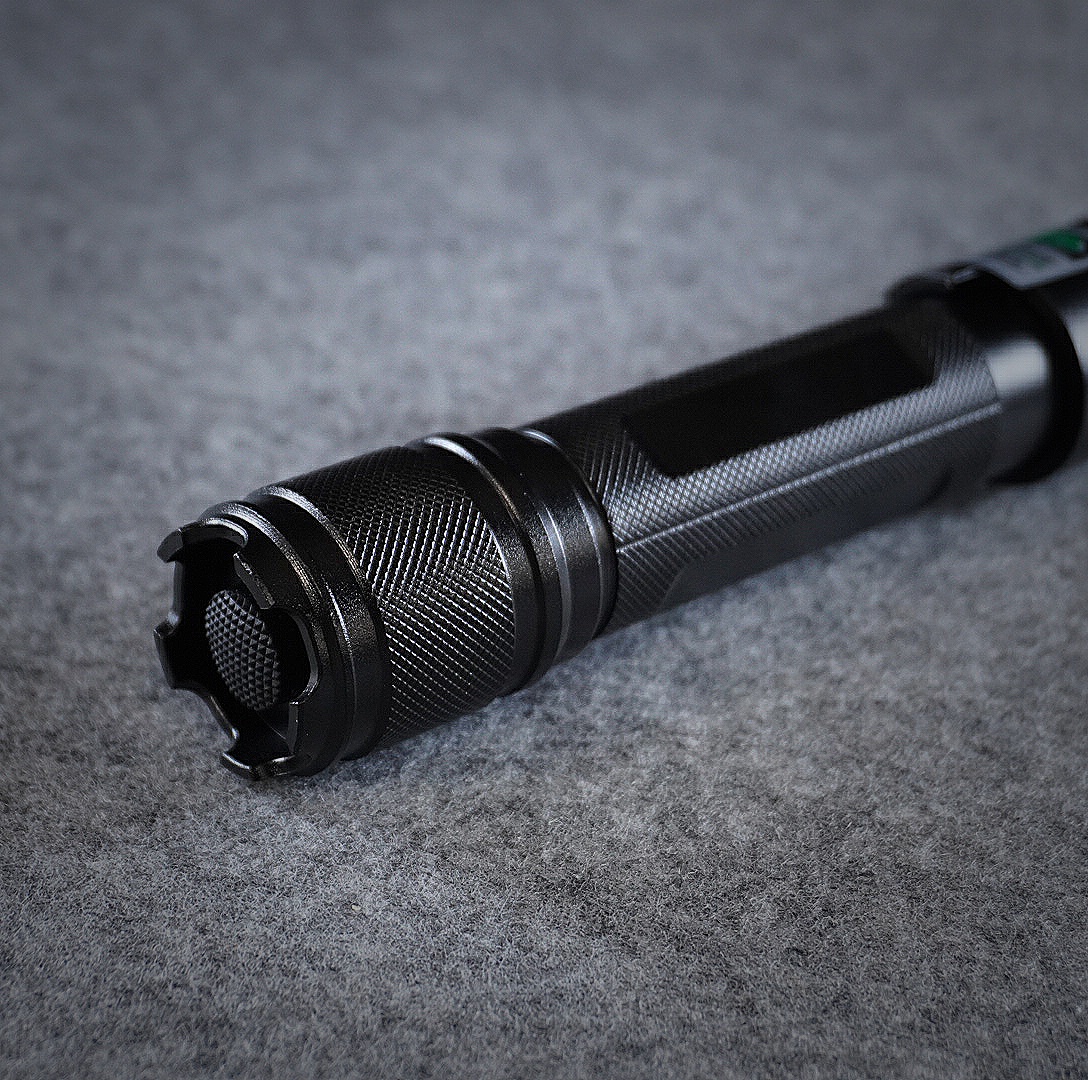 500mW 520nm 0889LGF Green Beam Light Separate Crystal Laser Pointer Pen Kit Black - Image 9