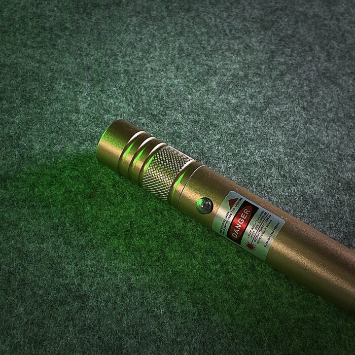100mW 650nm USB Rechargeable Red Laser Pointer Beam Light Single-point Yellow - Image 7