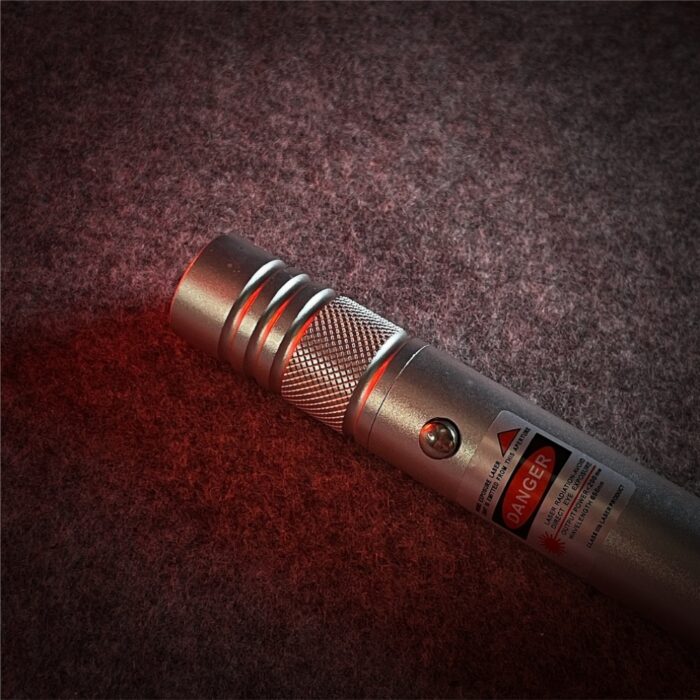 100mW 650nm USB Rechargeable Red Laser Pointer Beam Light Single-point Silver - Image 8